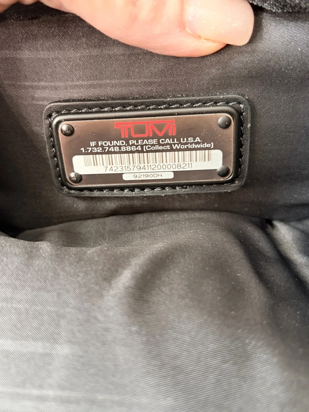Tumi Black Alpha 2 Leather Men's Toiletry Kit Bag